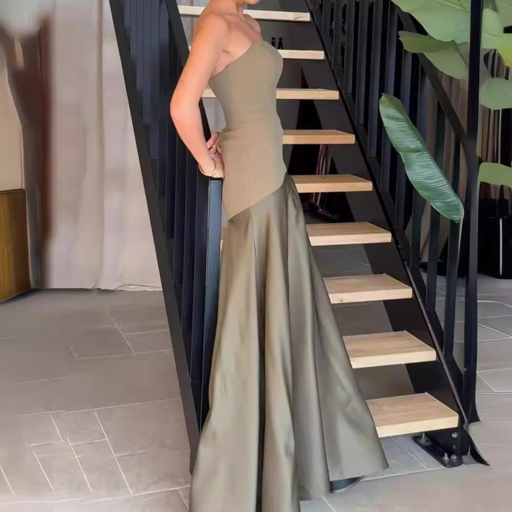 Helena - Robe longue à bretelles pour briller au printemps