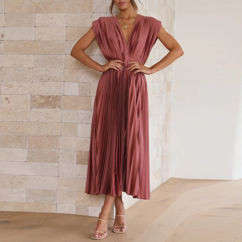 Camille - Robe plissée élégante
