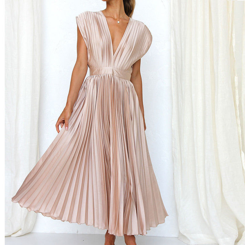 Camille - Robe plissée élégante