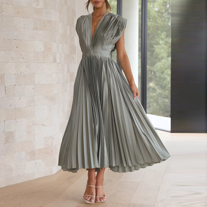Camille - Robe plissée élégante