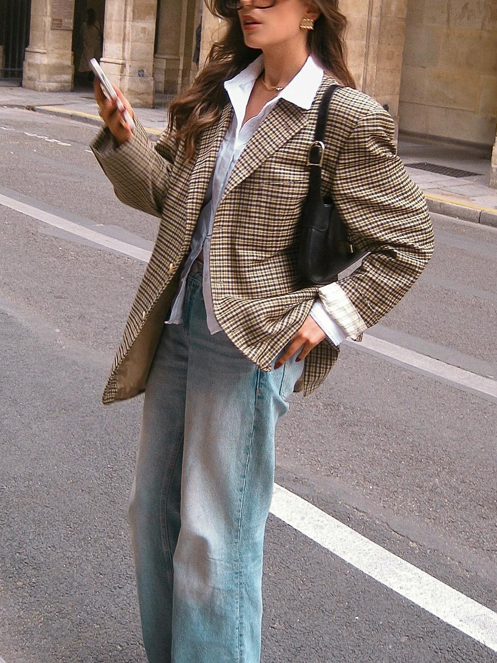 Casandra | Blazer à carreaux pour femmes
