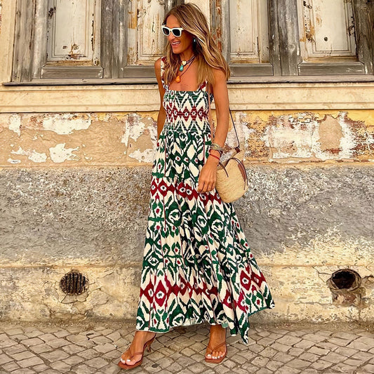 Sabrina - Robe bohème à imprimé tribal