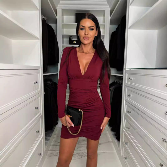 Daniela - Vestido ajustado de manga larga