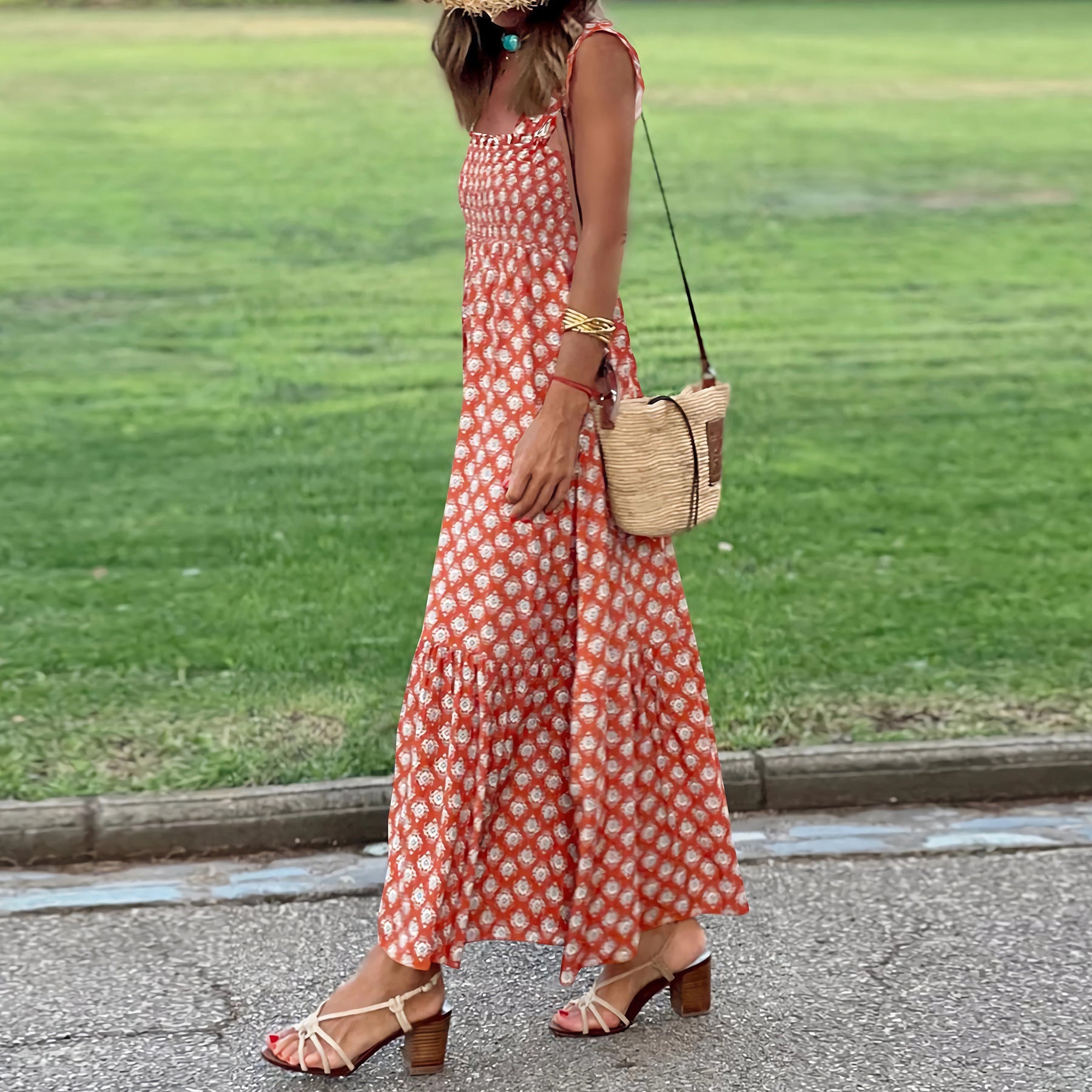 Sabrina - Robe bohème à imprimé tribal