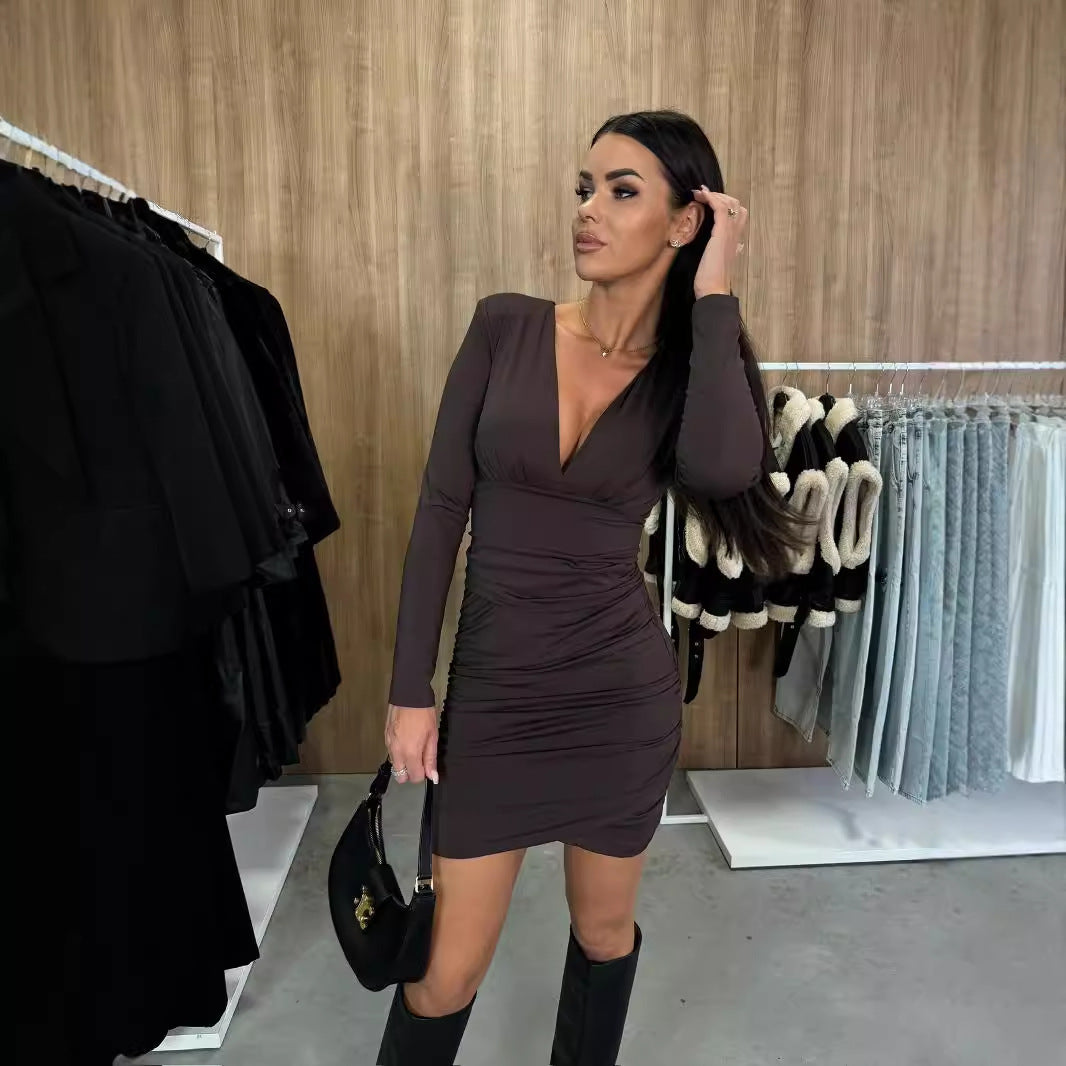 Daniela - Vestido ajustado de manga larga