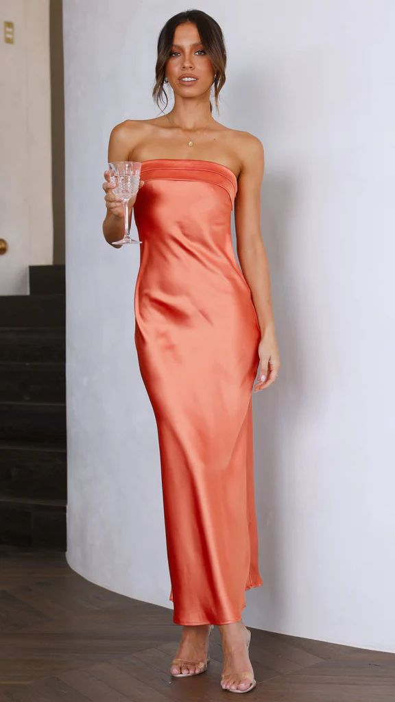 Émeraude - Robe longue bustier satinée verte