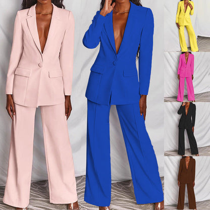 Jacqueline - Ensemble pantalon-veste élégant femme