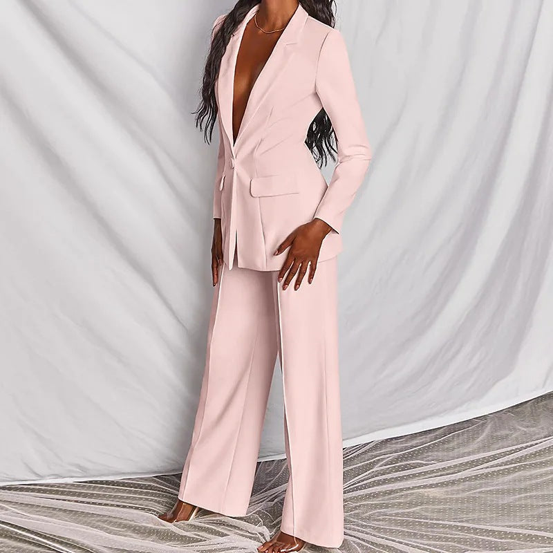 Jacqueline - Ensemble pantalon-veste élégant femme