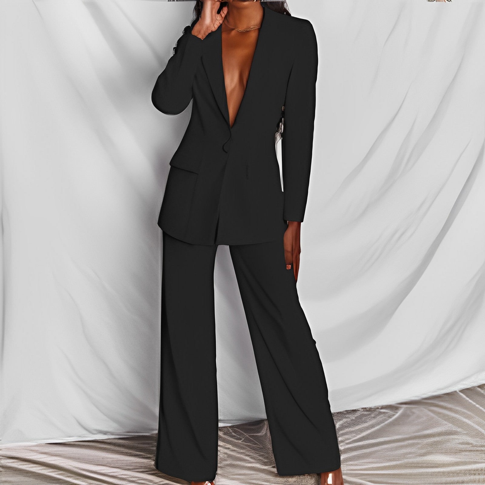 Jacqueline - Ensemble pantalon-veste élégant femme