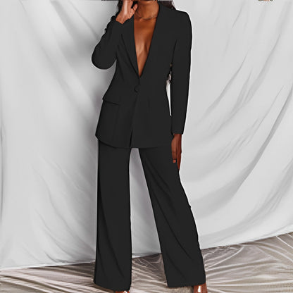 Jacqueline - Ensemble pantalon-veste élégant femme