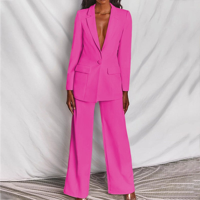 Jacqueline - Ensemble pantalon-veste élégant femme