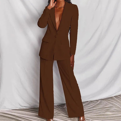 Jacqueline - Ensemble pantalon-veste élégant femme