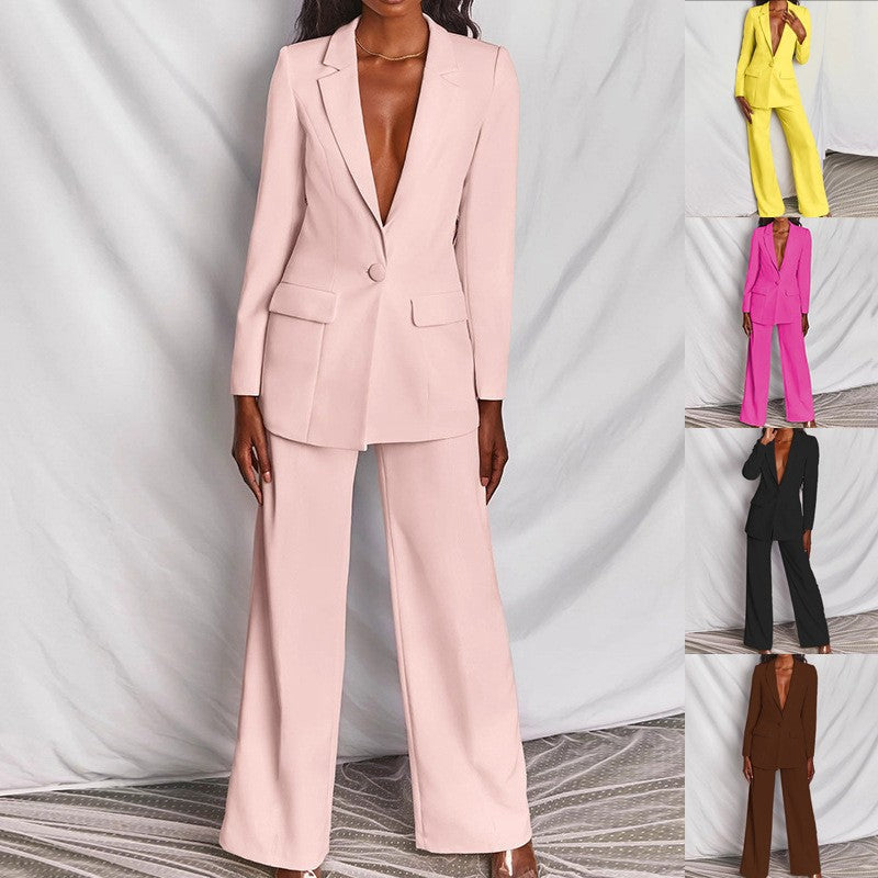 Jacqueline - Ensemble pantalon-veste élégant femme