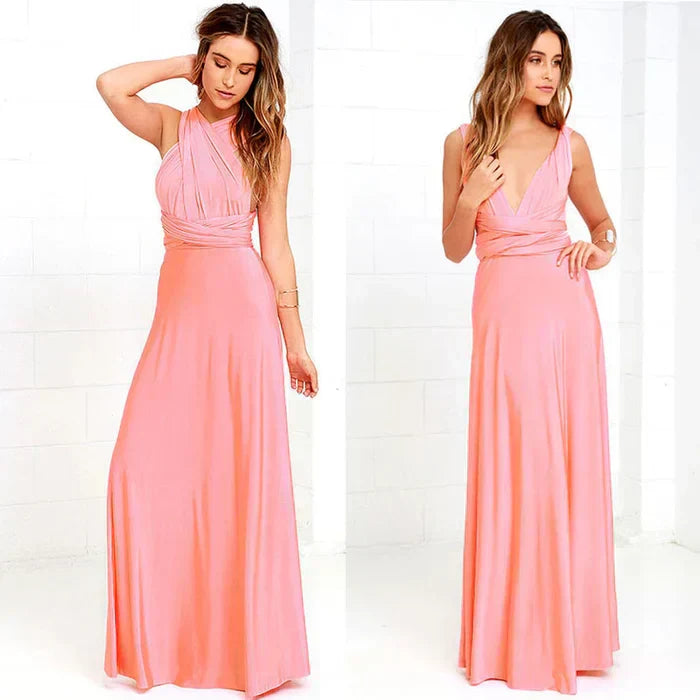 Livia - Robe longue dos nu polyvalente