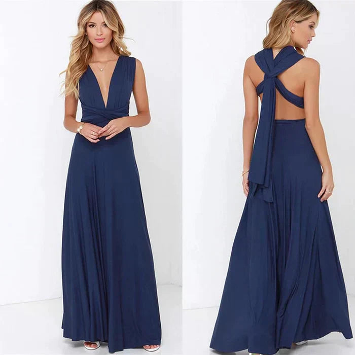 Livia - Robe longue dos nu polyvalente