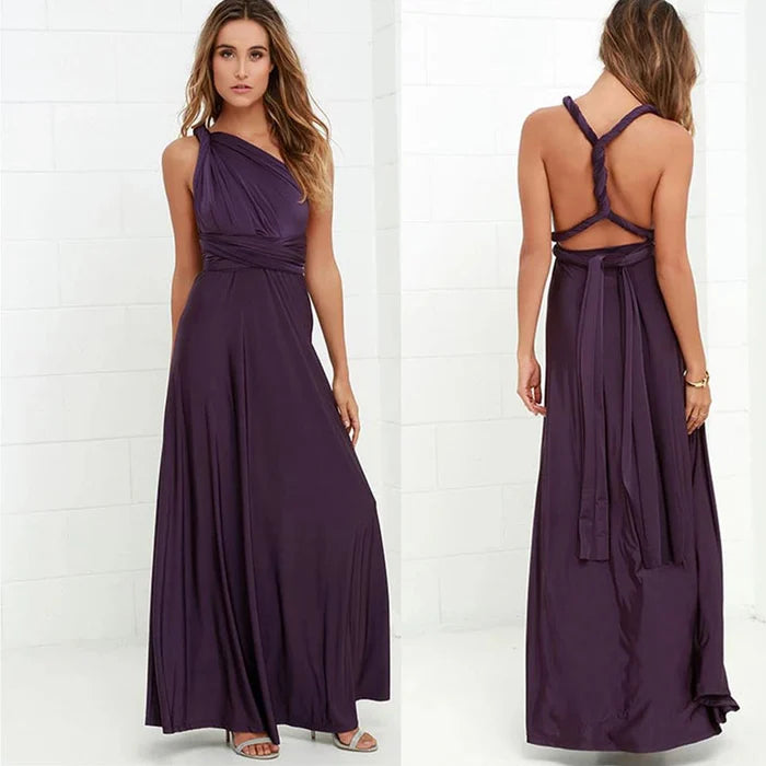 Livia - Robe longue dos nu polyvalente