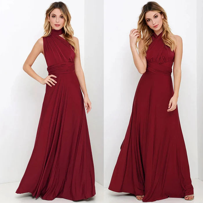 Livia - Robe longue dos nu polyvalente