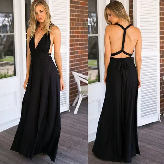 Livia - Robe longue dos nu polyvalente