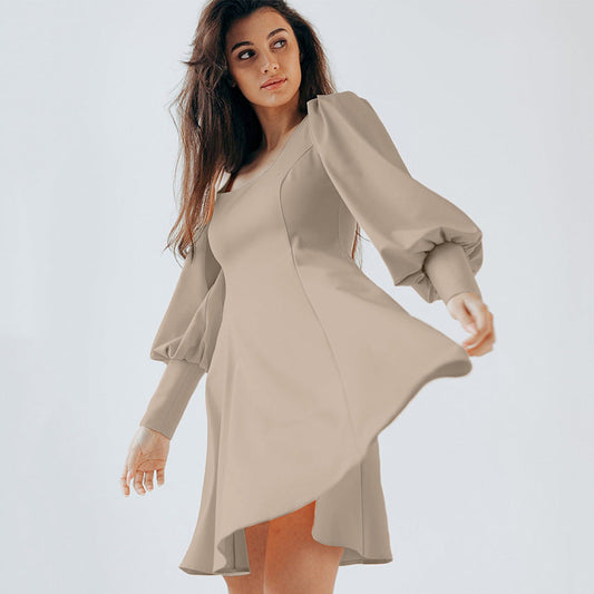 Sofia - Robe élégante à manches bouffantes