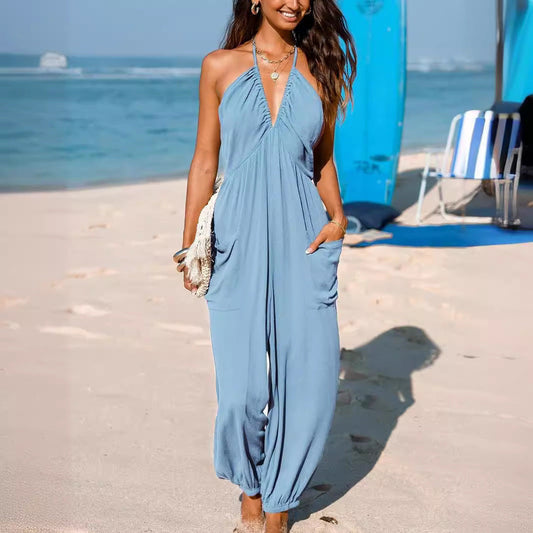 Siena - Mono de playa con cuello halter