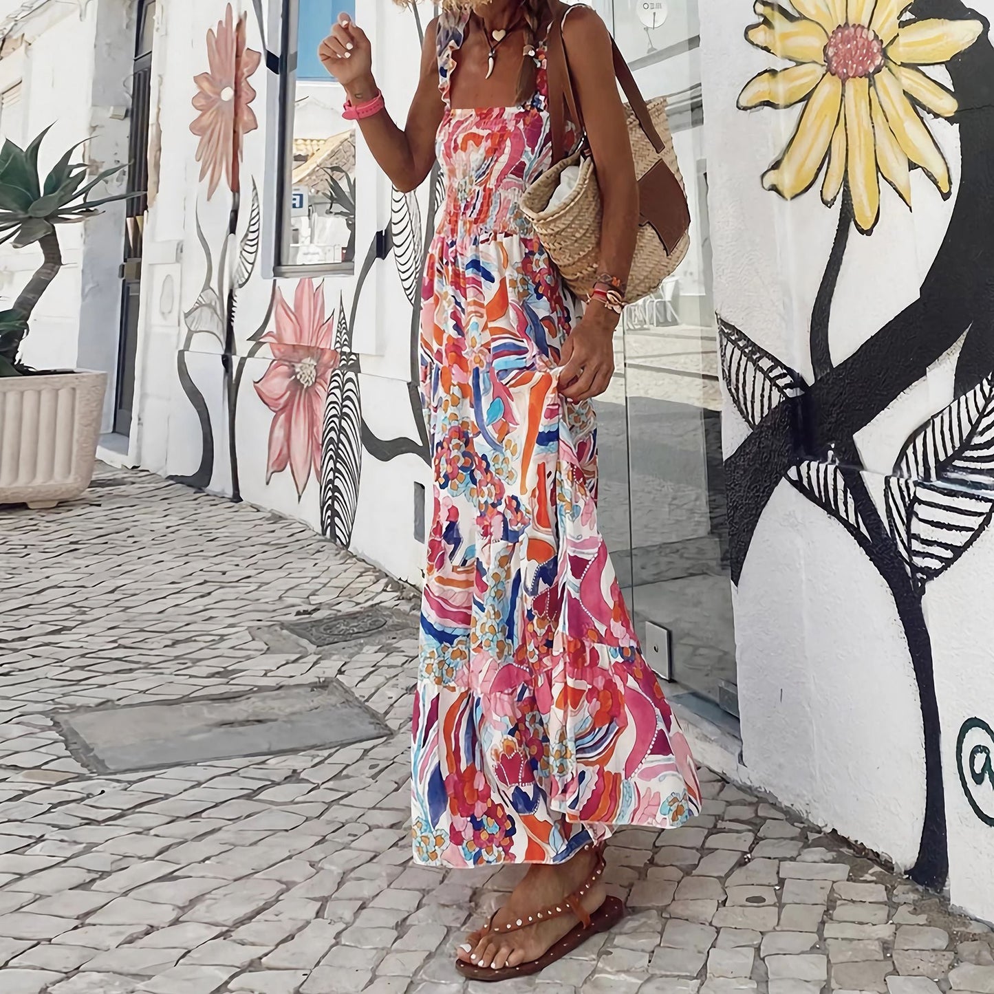 Sabrina - Robe bohème à imprimé tribal